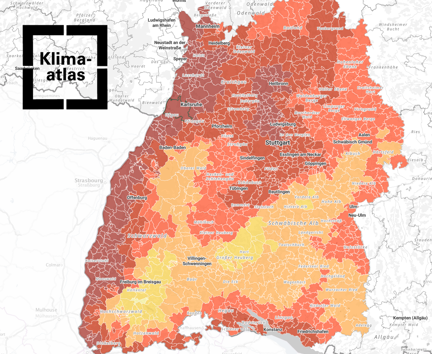 Screenshot Klimaatlas Historic Basic